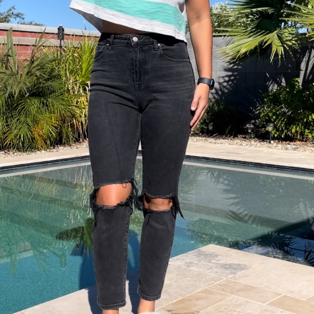 Black NOBO High Rise Jeans
